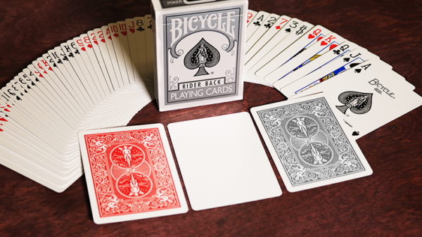 Bicycle Rider Back Playing Cards (Poker) (Silver)
