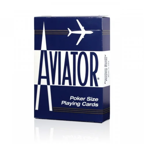 Aviator Poker Size Playing Cards Blue