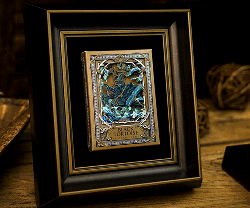Black Tortoise Luxury Frame by Ark Playing Cards