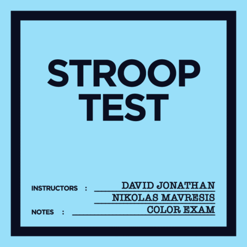 Stroop Test by David Jonathan & Nikolas Mavresis (English)