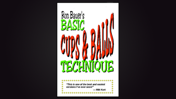 36669-full Basic Cups & Balls Technique book - Ron Bauer