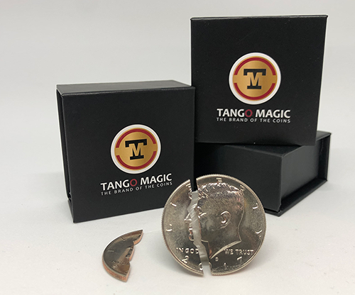Bite Coin - (D0046)(US Half Dollar - Traditional With Extra Piece) by Tango - Trick