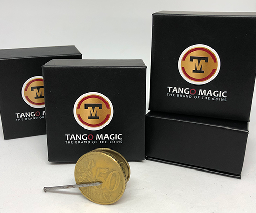 Magnetic Flipper Coin E0033 (50 Cent Euro) by Tango- Trick