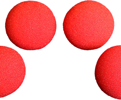2 3/4 inch Pro Sponge Ball (Red) Pack of 4 from Magic by Gosh