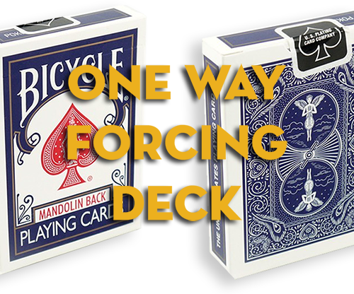 Assorted Mandolin Blue One Way Forcing Deck (assorted values)