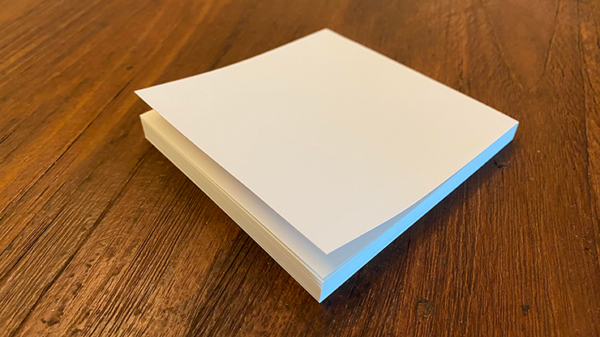 49523-alt1 No Tear Pad (Small, 3.5 X 3.5, Tear/No Tear Alternating) by Alan Wong - Trick