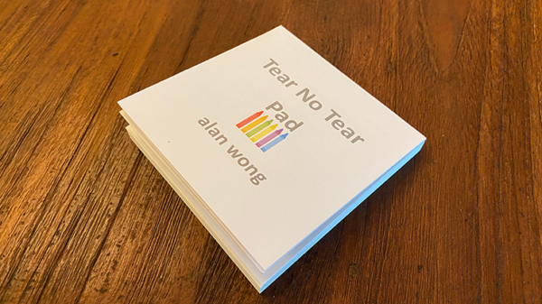 49523-full No Tear Pad (Small, 3.5 X 3.5, Tear/No Tear Alternating) by Alan Wong - Trick