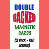 52745-full Magnetic Cards (2 pack/Red Jokers) by Chazpro Magic. - Trick
