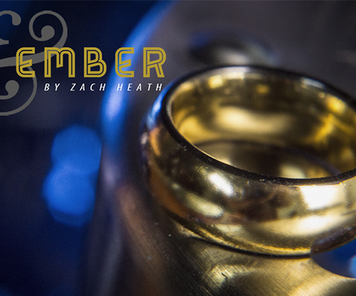 Ash and Ember Gold Curved Size 8 (2 Rings) by Zach Heath  - Trick