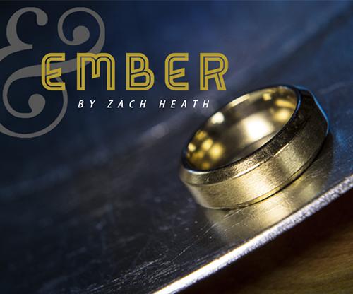 Ash and Ember Gold Beveled Size 10 (2 Rings) by Zach Heath  - Trick