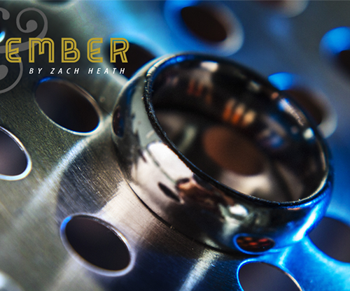 Ash and Ember Silver Curved Size 11 (2 Rings) by Zach Heath  - Trick