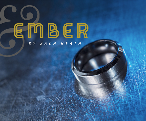 Ash and Ember Silver Curved Size 7 (2 Rings) by Zach Heath - Trick