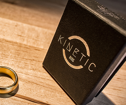 54510-full Kinetic PK Ring (Gold) Curved size 10 by Jim Trainer - Trick