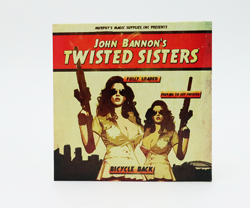 Twisted Sisters 2.0 (Gimmicks and Online Instructions) Bicycle Back by John Bannon - Trick