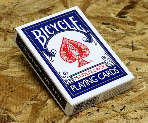57497-full Bicycle Maiden Back (Blue) by US Playing Card Co