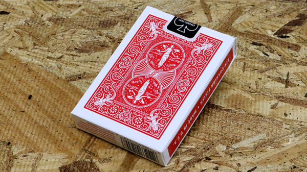 57498-alt1 Bicycle Maiden Back (Red) by US Playing Card Co