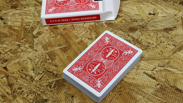 57498-alt2 Bicycle Maiden Back (Red) by US Playing Card Co