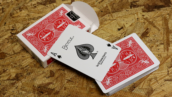 57498-alt4 Bicycle Maiden Back (Red) by US Playing Card Co