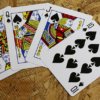 57498-alt5 Bicycle Maiden Back (Red) by US Playing Card Co