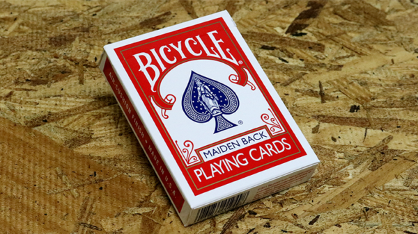 57498-full Bicycle Maiden Back (Red) by US Playing Card Co