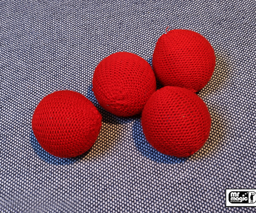 57782-full Crochet Balls (Red 1.75 inch) by Mr. Magic - Trick