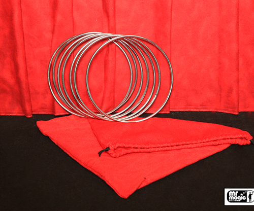 58281-full 8" Linking Rings SS (7 Rings) by Mr. Magic - Trick