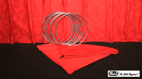 58281-full 8" Linking Rings SS (7 Rings) by Mr. Magic - Trick