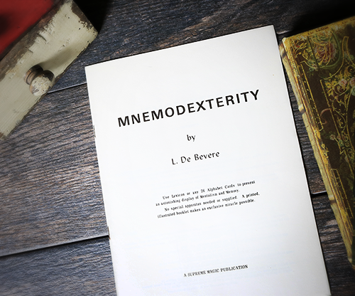 Mnemodexterity by L. De Bevere - Book