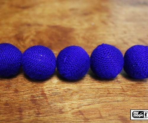 60971-full Crochet 5 Ball combo Set (1"/Blue) by Mr. Magic - Trick