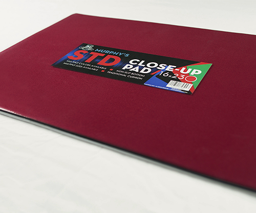 Standard Close-Up Pad 16X23 (Red) by Murphy's Magic Supplies - Trick
