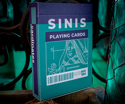 Sinis (Turquoise) Playing Cards by Marc Ventosa