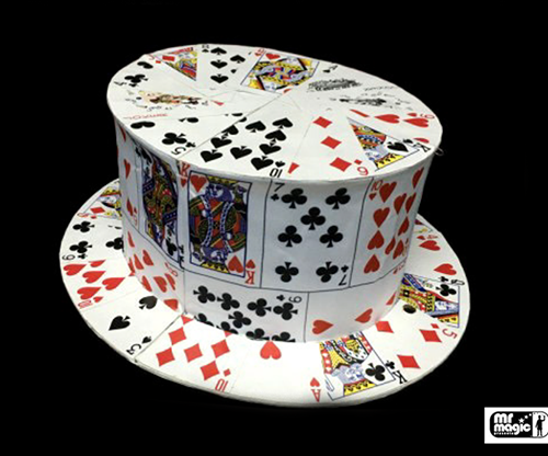 66611-full Card Fan to Top Hat by Mr. Magic - Trick