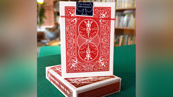 67838-full Experts Thin Crushed Printed on Web Press Rider Back Back (Red) Playing Cards