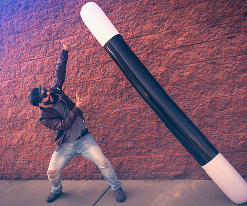 INFLATABLE WAND MEGA (8FT.) by Murphy's Magic Supplies - Trick