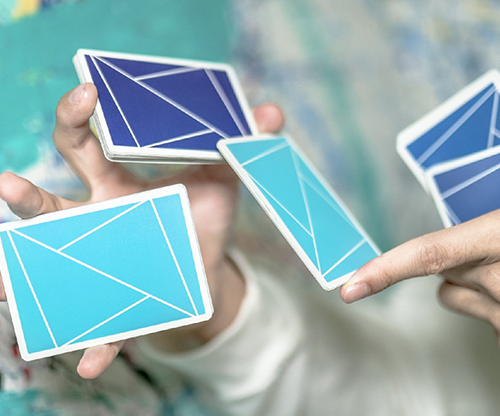 Flexible Gradients Blue Playing Cards by TCC