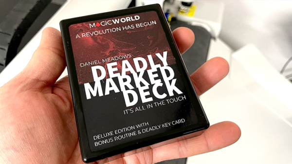 69215-alt1 DEADLY MARKED DECK BLUE BICYCLE (Gimmicks and Online Instructions) by MagicWorld - Trick