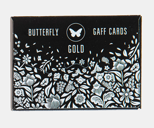 69579-full Gaff pack for Butterfly Playing Cards Marked (Black and Gold) by Ondrej Psenicka