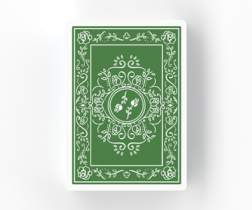 BLACK ROSES IMMERGRÜN Playing Cards