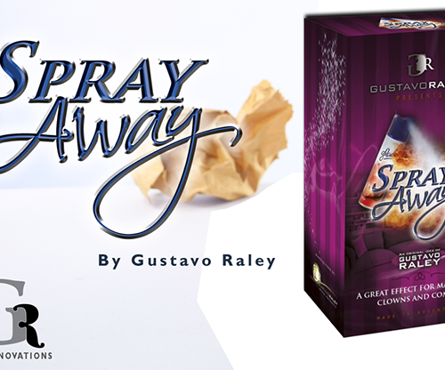 SPRAY AWAY (Gimmicks and Online Instructions) by Gustavo Raley - Trick