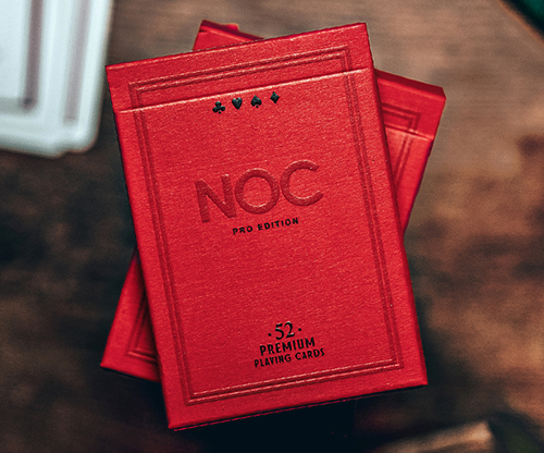 NOC Pro 2021 (Burgundy Red) Playing Cards