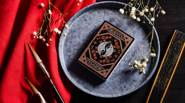 69808-alt1 Oriental Memory Black playing Cards