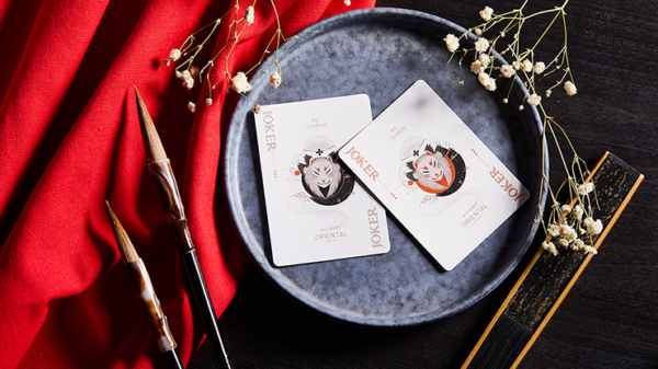 69808-alt2 Oriental Memory Black playing Cards