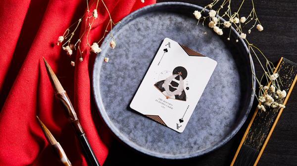 69808-alt3 Oriental Memory Black playing Cards