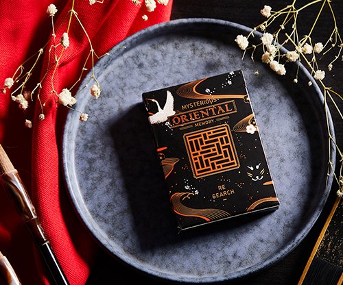 Oriental Memory Black playing Cards