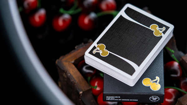 69937-alt1 Cherry Casino House Deck (Monte Carlo Black and Gold) Playing Cards by Pure Imagination Projects