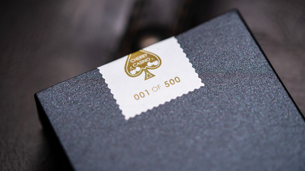 69937-alt4 Cherry Casino House Deck (Monte Carlo Black and Gold) Playing Cards by Pure Imagination Projects