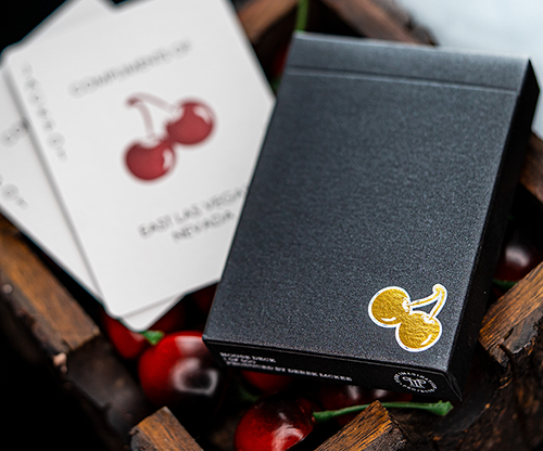 Cherry Casino House Deck (Monte Carlo Black and Gold) Playing Cards by Pure Imagination Projects