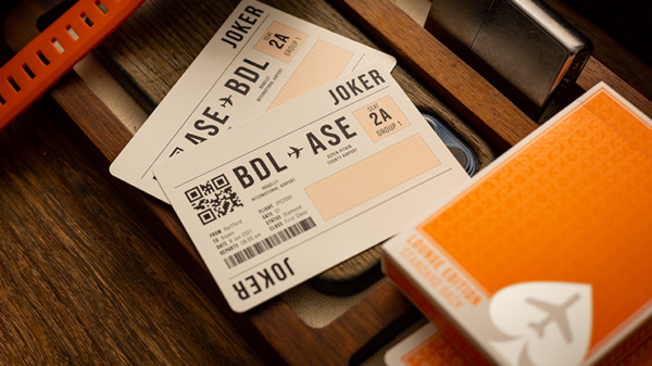 70224-alt3 Lounge Edition in Hangar (Orange) by Jetsetter Playing Cards