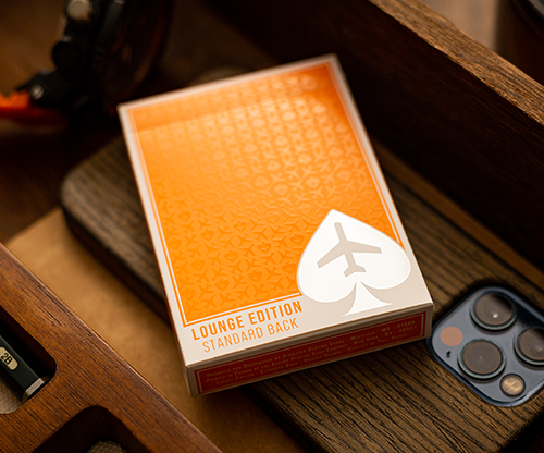 Lounge Edition in Hangar (Orange)  by Jetsetter Playing Cards