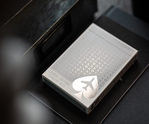 Lounge Edition in Jetway (Silver) by Jetsetter Playing Cards
